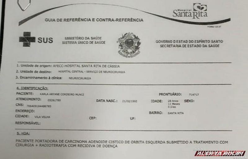 Moradora de Rolim de Moura precisa com urgência de ajuda para tratamento de câncer maligno – Vídeo Moradora de Rolim de Moura precisa com urgência de ajuda para tratamento de câncer maligno – Vídeo