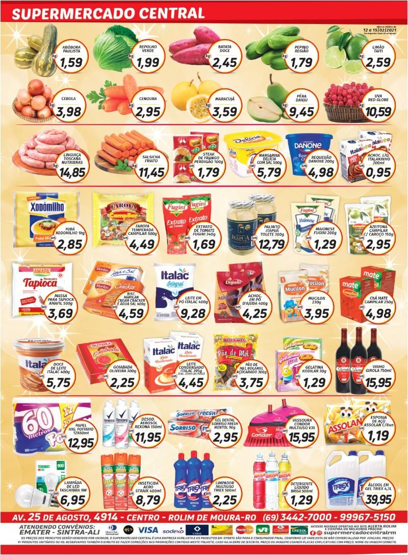Ofertas Supermercado Central de Rolim de Moura Ofertas Supermercado Central de Rolim de Moura