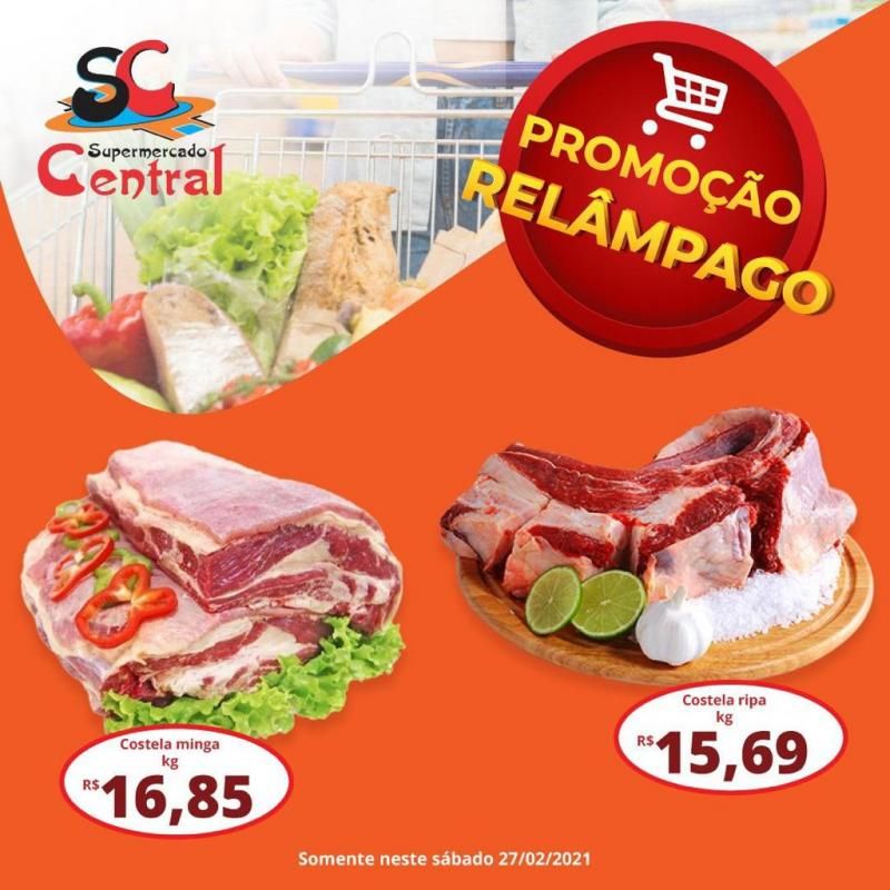 Promoção relâmpago do Supermercado Central de Rolim de Moura - VÁLIDA SOMENTE PARE ESTE SÁBADO, DIA 27/02/2021 Promoção relâmpago do Supermercado Central de Rolim de Moura - VÁLIDA SOMENTE PARE ESTE SÁBADO, DIA 27/02/2021