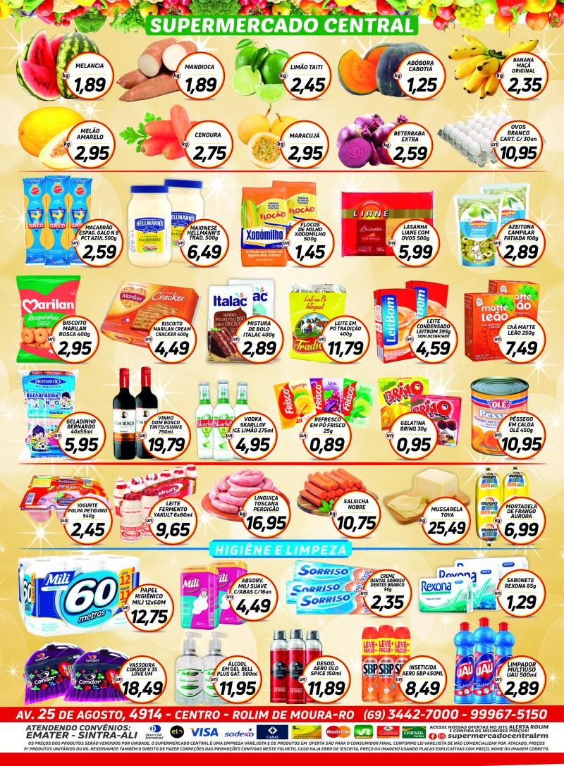 Promoção Supermercado Central, em Rolim de Moura Promoção Supermercado Central, em Rolim de Moura
