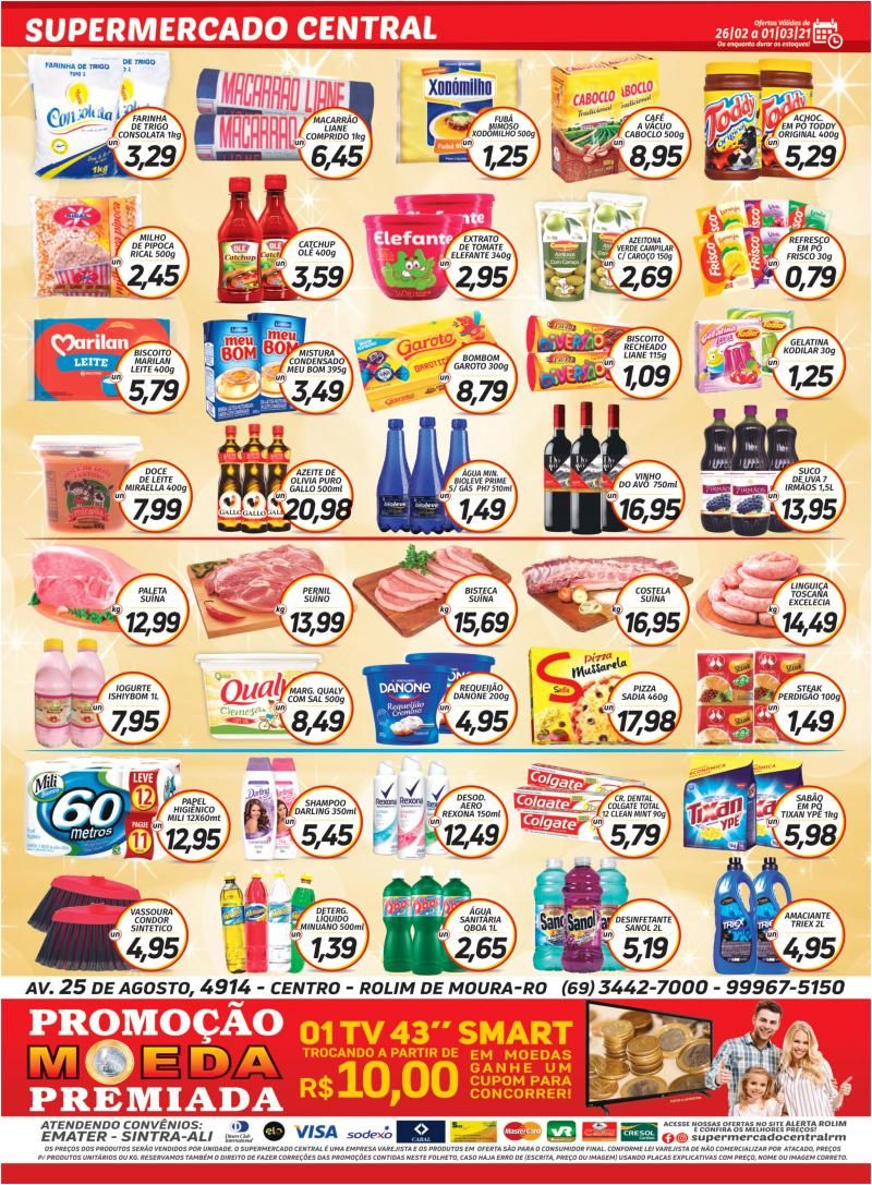 Promoção Supermercado Central, em Rolim de Moura Promoção Supermercado Central, em Rolim de Moura