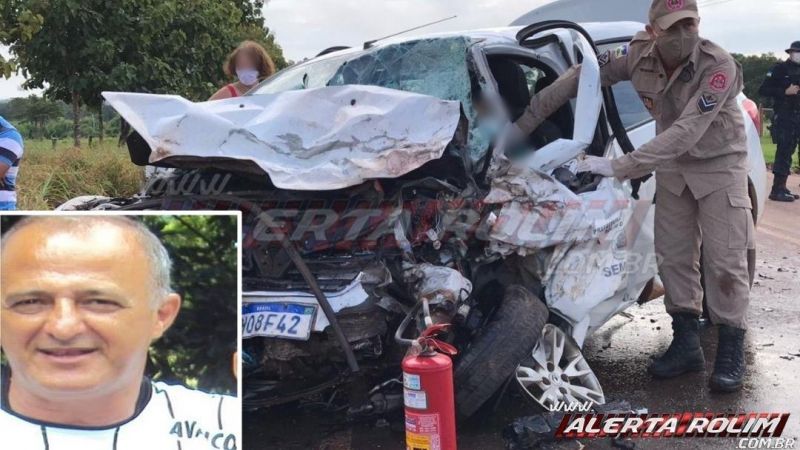 URGENTE -  Motorista da SEMUSA de Rolim de Moura morre após grave colisão na RO-010