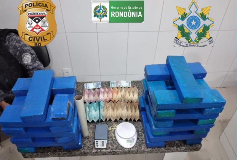 Ação conjunta da Polícia Militar e Polícia Civil resultou na apreensão de 32 kg de drogas em Cacoal Ação conjunta da Polícia Militar e Polícia Civil resultou na apreensão de 32 kg de drogas em Cacoal