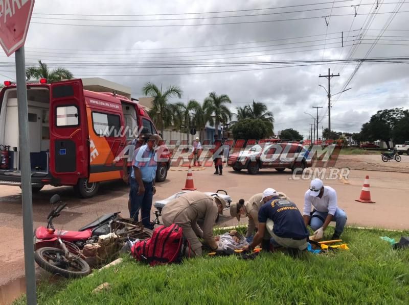 Acidente de trânsito foi registrado nesta manhã de segunda-feira em Rolim de Moura Acidente de trânsito foi registrado nesta manhã de segunda-feira em Rolim de Moura