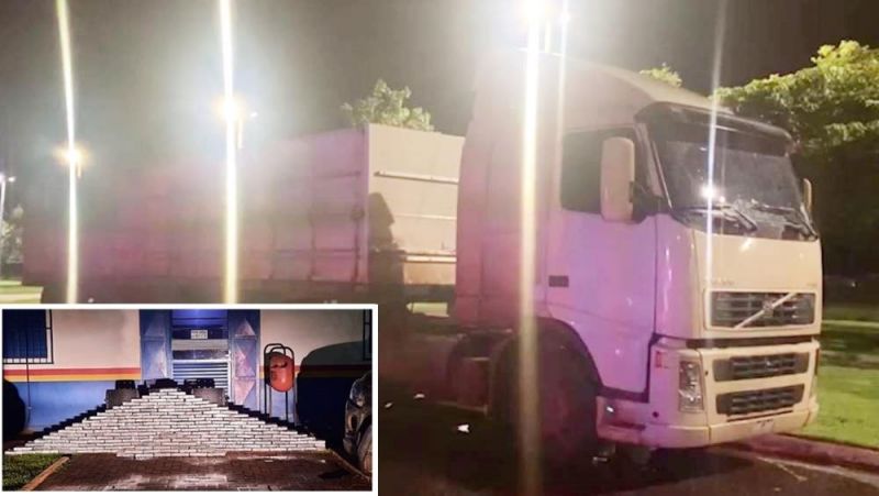Carreta, com placas de Rolim de Moura, é apreendida no MT com 245 kg de cloridrato de cocaína; a droga foi avaliada em R$ 8 milhões Carreta, com placas de Rolim de Moura, é apreendida no MT com 245 kg de cloridrato de cocaína; a droga foi avaliada em R$ 8 milhões