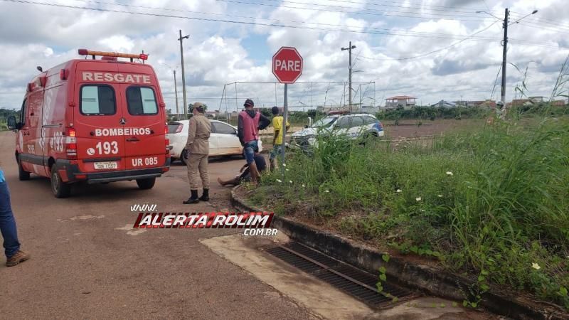 Colisão entre carro e moto é registrada no Jequitibá em Rolim de Moura Colisão entre carro e moto é registrada no Jequitibá em Rolim de Moura