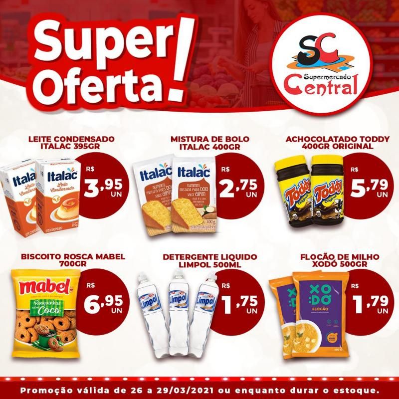 Faça suas compras no Supermercado Central e concorra a 3 mil reais em dinheiro, Confira as ofertas da semana Faça suas compras no Supermercado Central e concorra a 3 mil reais em dinheiro, Confira as ofertas da semana