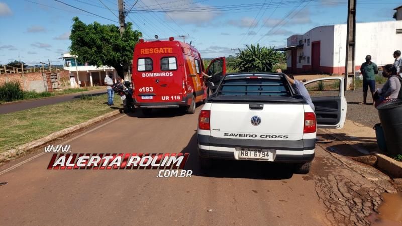 Acidente envolvendo carro e moto resulta em um ferido nesta manhã de quarta-feira em Rolim de Moura Acidente envolvendo carro e moto resulta em um ferido nesta manhã de quarta-feira em Rolim de Moura