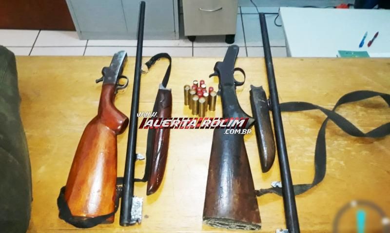 Dois homens são presos com duas armas de fogo e munições em Seringueiras, durante trabalho em conjunto da PM e Funai Dois homens são presos com duas armas de fogo e munições em Seringueiras, durante trabalho em conjunto da PM e Funai