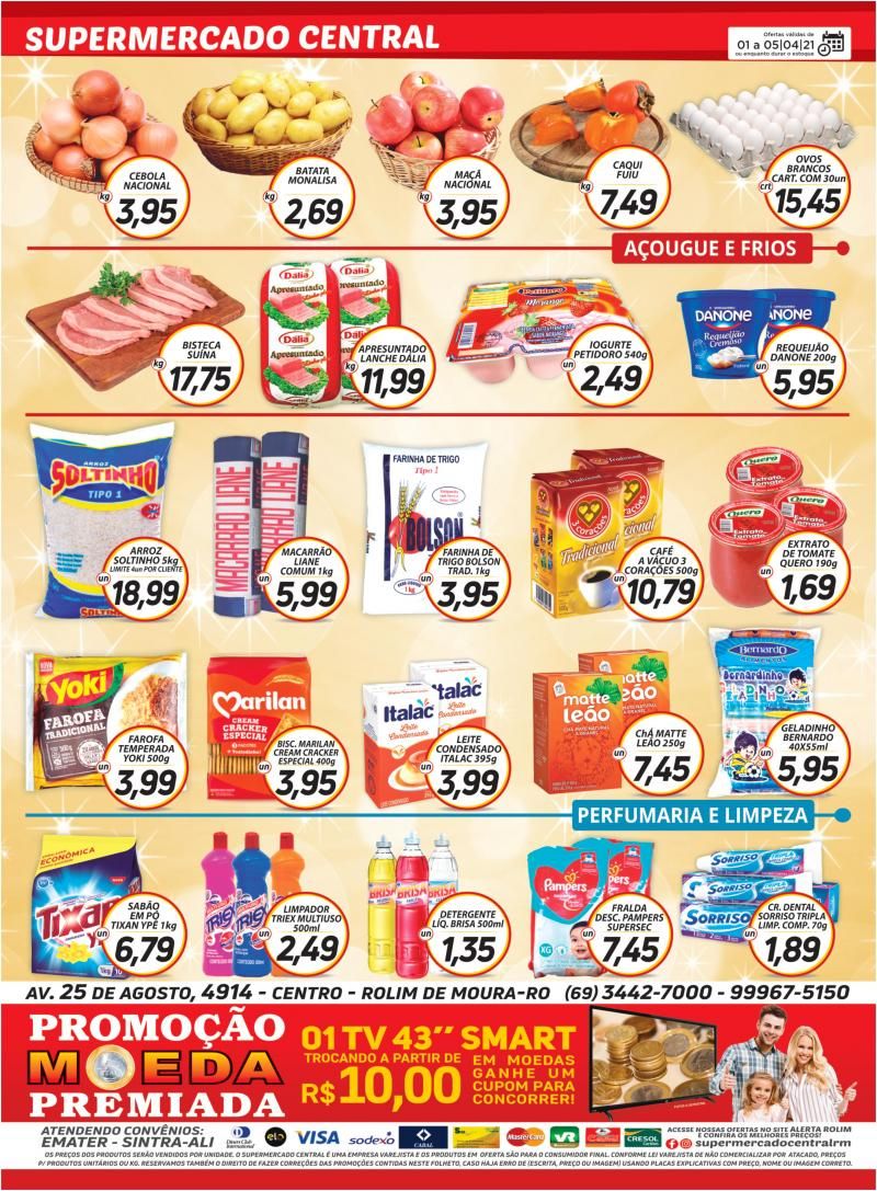 Promoção de Páscoa do Supermercado Central de Rolim de Moura; faça suas compras e concorra a 3 mil reais em dinheiro Promoção de Páscoa do Supermercado Central de Rolim de Moura; faça suas compras e concorra a 3 mil reais em dinheiro