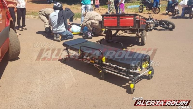 Acidente de trânsito envolvendo duas motocicletas é registrado no bairro industrial em Rolim de Moura Acidente de trânsito envolvendo duas motocicletas é registrado no bairro industrial em Rolim de Moura