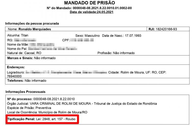 Acusados de roubos a pessoa em Rolim de Moura são presos pela Polícia Civil Acusados de roubos a pessoa em Rolim de Moura são presos pela Polícia Civil