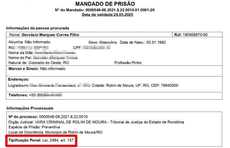 Acusados de roubos a pessoa em Rolim de Moura são presos pela Polícia Civil Acusados de roubos a pessoa em Rolim de Moura são presos pela Polícia Civil