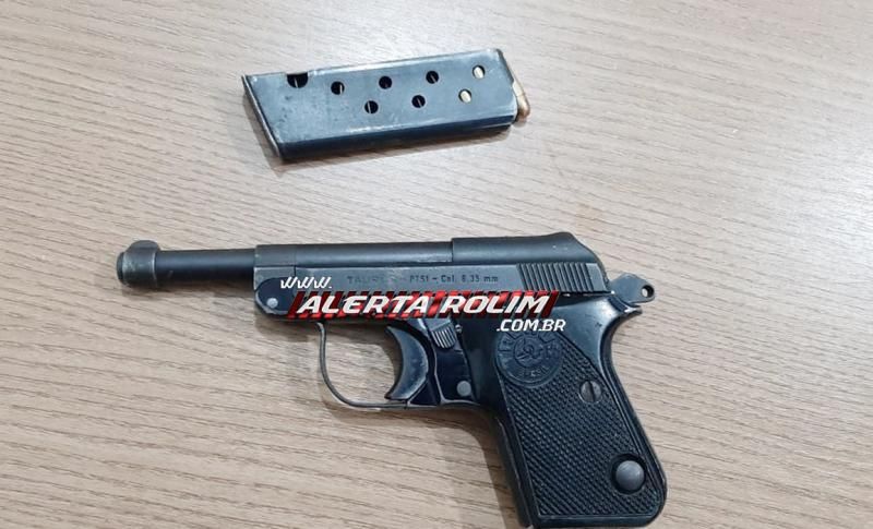 Mais dois suspeitos são presos com arma de fogo e munições pela equipe do PATAMO da PM em Rolim de Moura Mais dois suspeitos são presos com arma de fogo e munições pela equipe do PATAMO da PM em Rolim de Moura