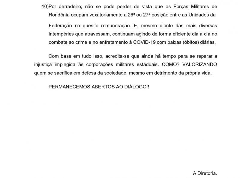 Militares da PM e BM lançam nota pedindo melhorias salariais ao Governo do Estado Militares da PM e BM lançam nota pedindo melhorias salariais ao Governo do Estado