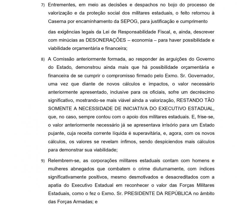 Militares da PM e BM lançam nota pedindo melhorias salariais ao Governo do Estado Militares da PM e BM lançam nota pedindo melhorias salariais ao Governo do Estado