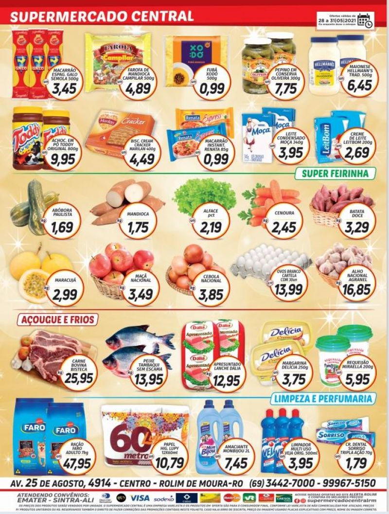 Promoção Supermercado Central, em Rolim de Moura Promoção Supermercado Central, em Rolim de Moura