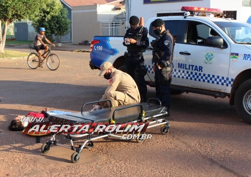 Acidente de trânsito com vítima foi registrado nesta manhã de quinta-feira em Rolim de Moura Acidente de trânsito com vítima foi registrado nesta manhã de quinta-feira em Rolim de Moura