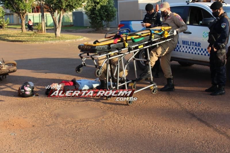 Acidente de trânsito com vítima foi registrado nesta manhã de quinta-feira em Rolim de Moura Acidente de trânsito com vítima foi registrado nesta manhã de quinta-feira em Rolim de Moura