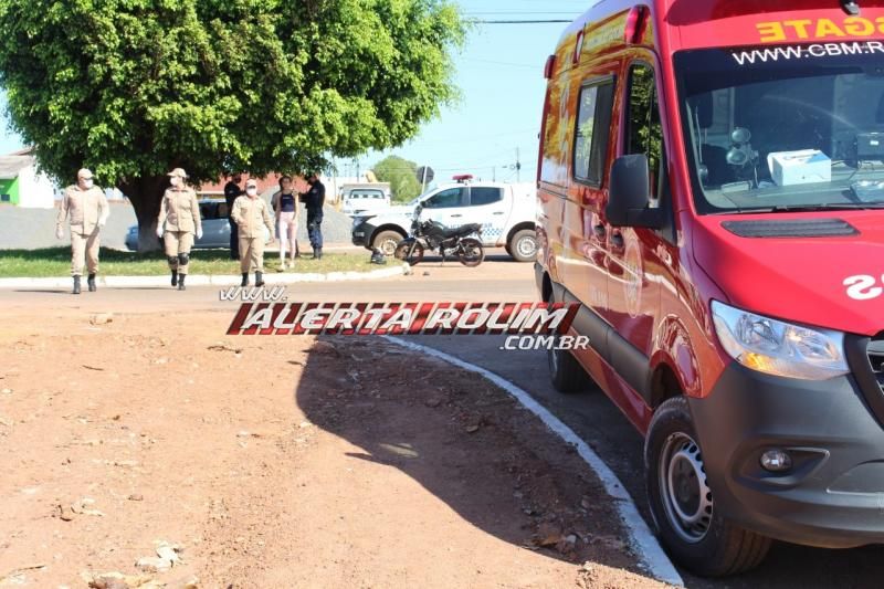 Colisão entre carro e moto foi registrada nesta manhã de terça-feira em Rolim de Moura Colisão entre carro e moto foi registrada nesta manhã de terça-feira em Rolim de Moura