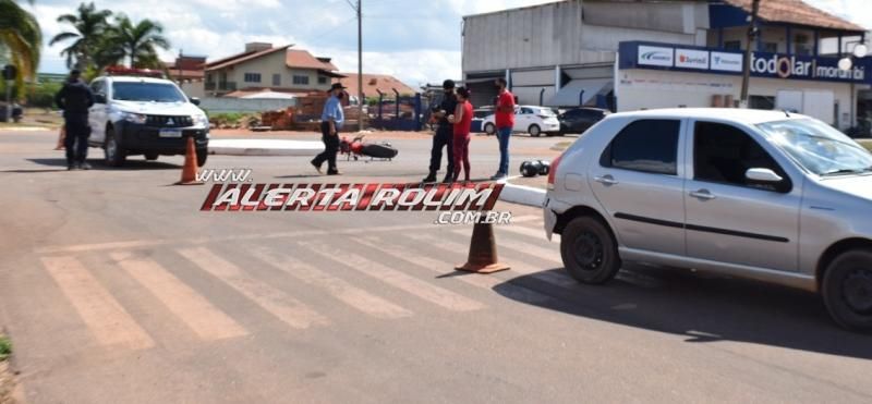 Em menos de uma semana, outro acidente de trânsito foi registrado no cruzamento das Avenidas Norte Sul e Recife, em Rolim de Moura Em menos de uma semana, outro acidente de trânsito foi registrado no cruzamento das Avenidas Norte Sul e Recife, em Rolim de Moura