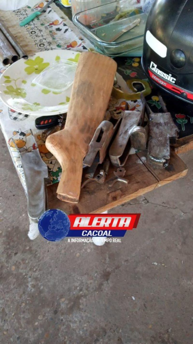 Polícia Militar desarticula fábrica caseira de armas de fogo em Cacoal Polícia Militar desarticula fábrica caseira de armas de fogo em Cacoal