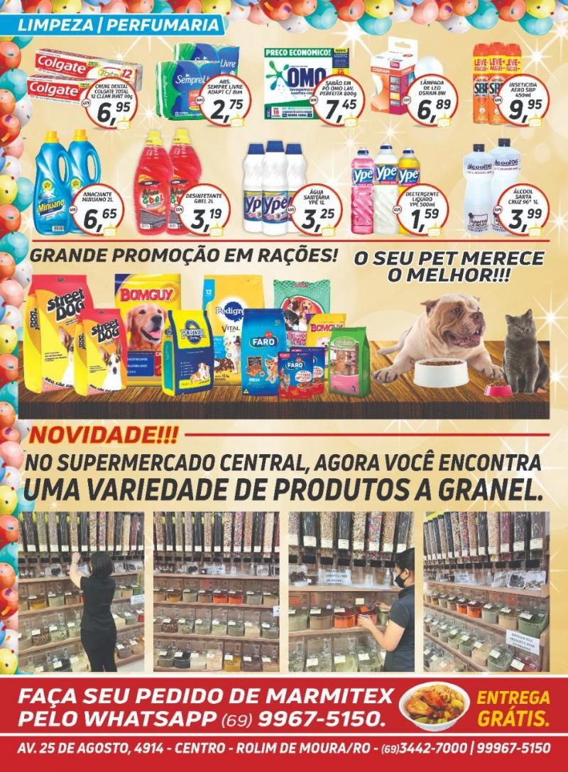 Promoção de 14 anos do Supermercado Central em Rolim de Moura Promoção de 14 anos do Supermercado Central em Rolim de Moura