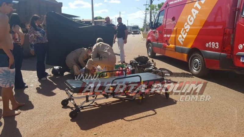 Grave acidente de trânsito foi registrado durante a tarde desta segunda-feira em Rolim de Moura Grave acidente de trânsito foi registrado durante a tarde desta segunda-feira em Rolim de Moura