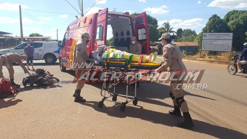 Grave acidente de trânsito foi registrado durante a tarde desta segunda-feira em Rolim de Moura Grave acidente de trânsito foi registrado durante a tarde desta segunda-feira em Rolim de Moura