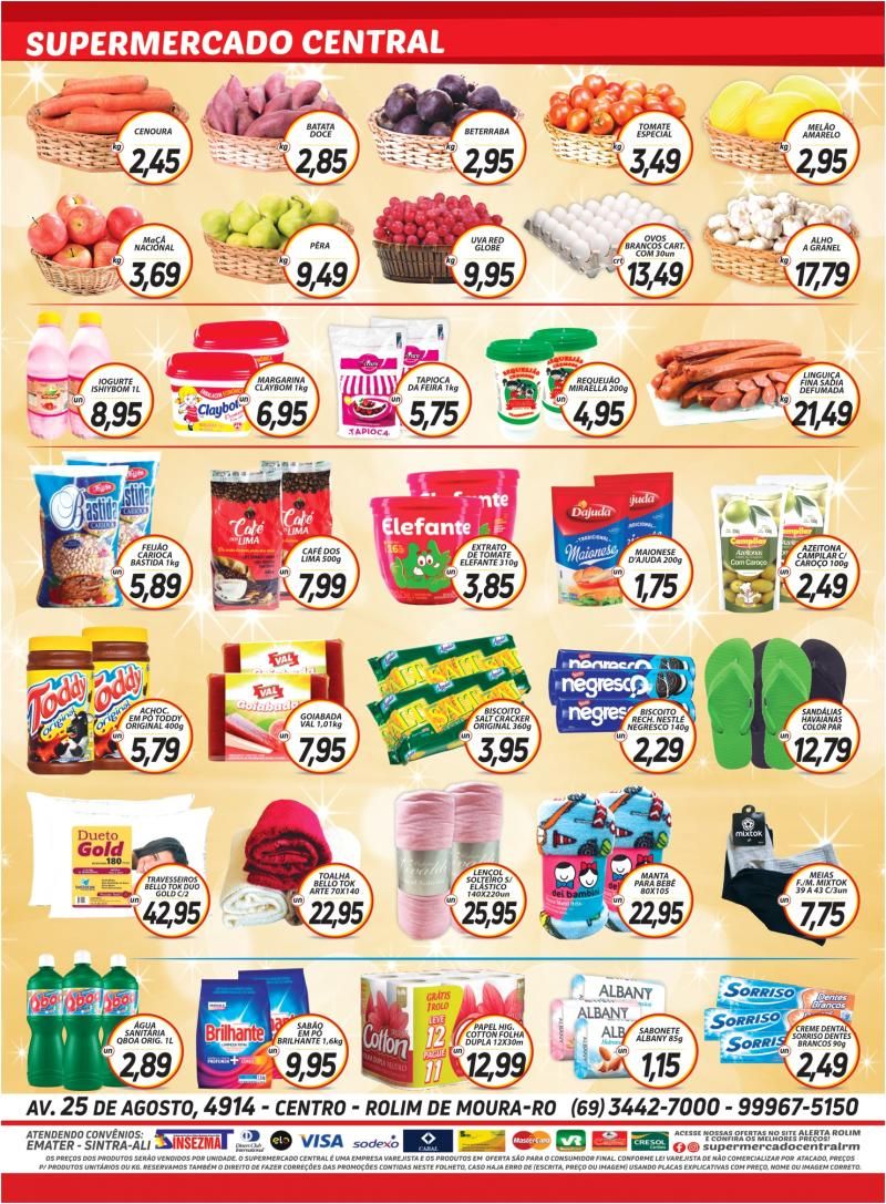 Promoção Supermercado Central, em Rolim de Moura Promoção Supermercado Central, em Rolim de Moura