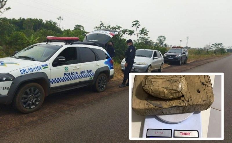 Dois moradores de Cacoal são presos com mais de 1kg de pasta base de cocaína na BR-429 em São Francisco do Guaporé Dois moradores de Cacoal são presos com mais de 1kg de pasta base de cocaína na BR-429 em São Francisco do Guaporé