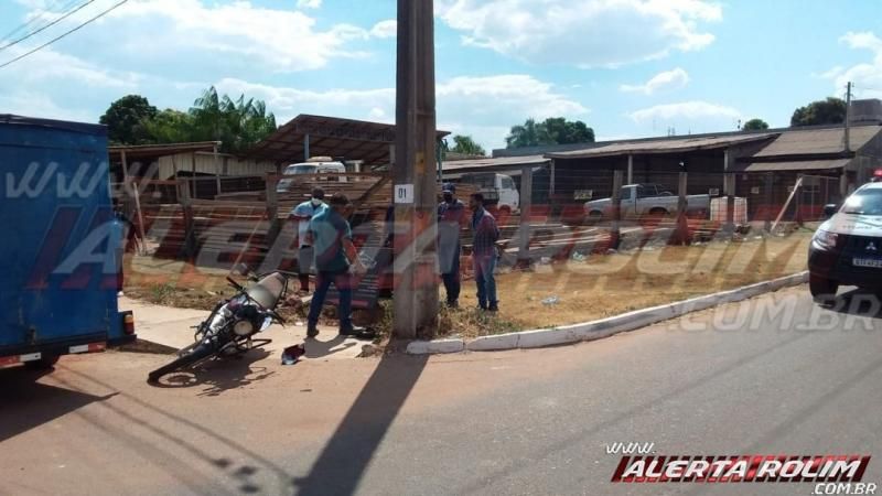 Entregador de delivery sofre acidente de trânsito na avenida Norte Sul em Rolim de Moura Entregador de delivery sofre acidente de trânsito na avenida Norte Sul em Rolim de Moura