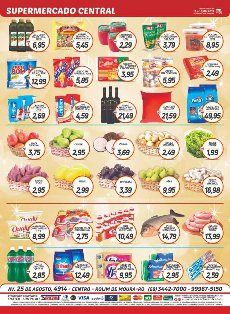 Promoção Supermercado Central, em Rolim de Moura Promoção Supermercado Central, em Rolim de Moura