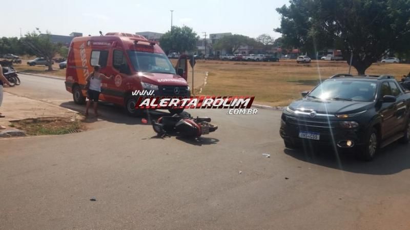 Segundo acidente de trânsito é registrado nesta quinta-feira no centro de Rolim de Moura Segundo acidente de trânsito é registrado nesta quinta-feira no centro de Rolim de Moura