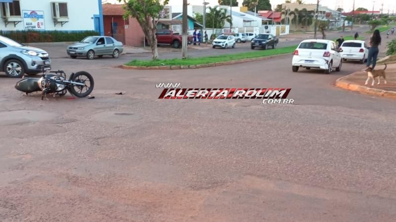 Colisão entre carro e moto no Boa Esperança deixa um ferido nesta tarde em Rolim de Moura Colisão entre carro e moto no Boa Esperança deixa um ferido nesta tarde em Rolim de Moura