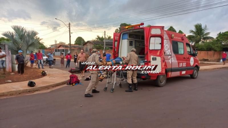 Colisão entre duas motos no bairro Cidade Alta resulta em 04 vítimas; uma delas em estado grave - Veja o vídeo do acidente Colisão entre duas motos no bairro Cidade Alta resulta em 04 vítimas; uma delas em estado grave - Veja o vídeo do acidente