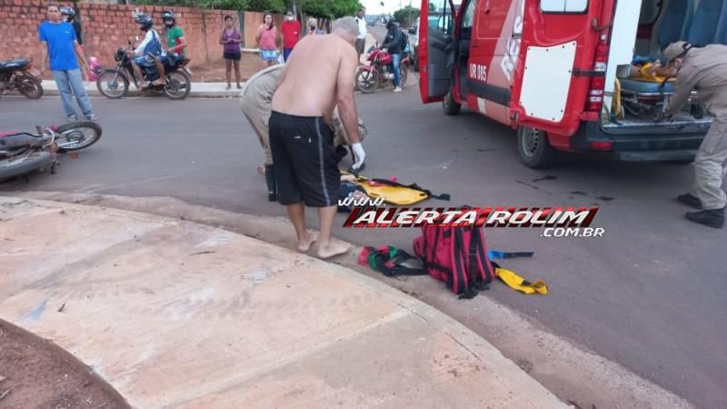Colisão entre duas motos no bairro Cidade Alta resulta em 04 vítimas; uma delas em estado grave - Veja o vídeo do acidente Colisão entre duas motos no bairro Cidade Alta resulta em 04 vítimas; uma delas em estado grave - Veja o vídeo do acidente