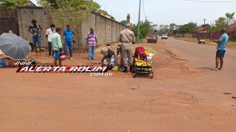 Motorista de carro foge do local após avançar via e causar grave acidente no bairro Cidade Alta em Rolim de Moura Motorista de carro foge do local após avançar via e causar grave acidente no bairro Cidade Alta em Rolim de Moura