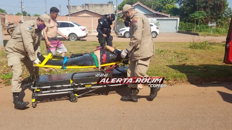 Manhã de domingo registra acidente com vítima em Rolim de Moura Manhã de domingo registra acidente com vítima em Rolim de Moura