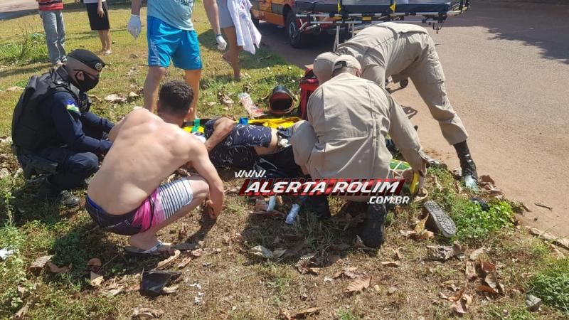 Manhã de domingo registra acidente com vítima em Rolim de Moura Manhã de domingo registra acidente com vítima em Rolim de Moura