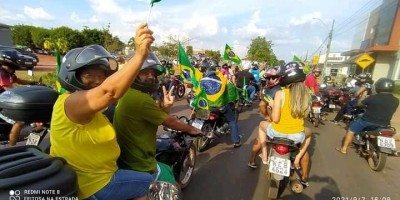 Manifestações em apoio ao Presidente Jair Bolsonaro foram registradas em Rolim de Moura no feriado de 7 de setembro