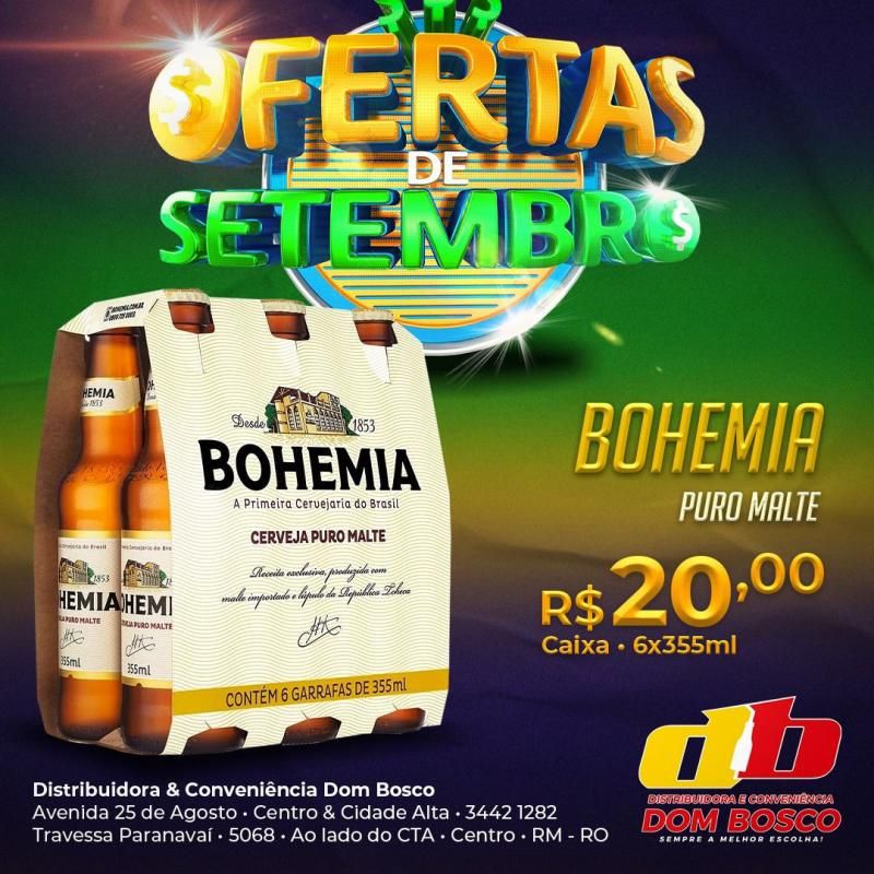 Ofertas de setembro da Distribuidora e Conveniência Dom Bosco em Rolim de Moura Ofertas de setembro da Distribuidora e Conveniência Dom Bosco em Rolim de Moura