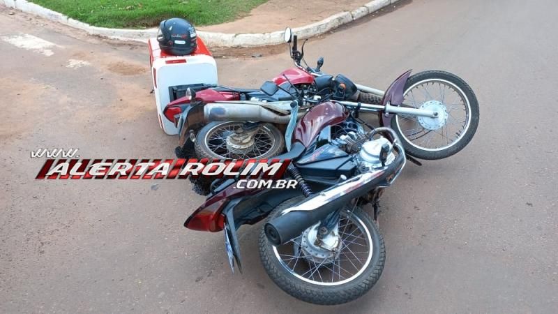 PM registrou colisão entre duas motos no Centro de Rolim de Moura nesta manhã de quinta-feira PM registrou colisão entre duas motos no Centro de Rolim de Moura nesta manhã de quinta-feira