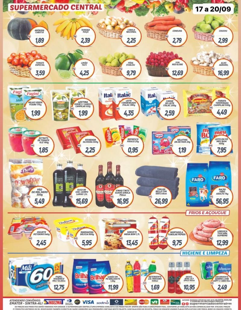 Promoção Supermercado Central, em Rolim de Moura Promoção Supermercado Central, em Rolim de Moura