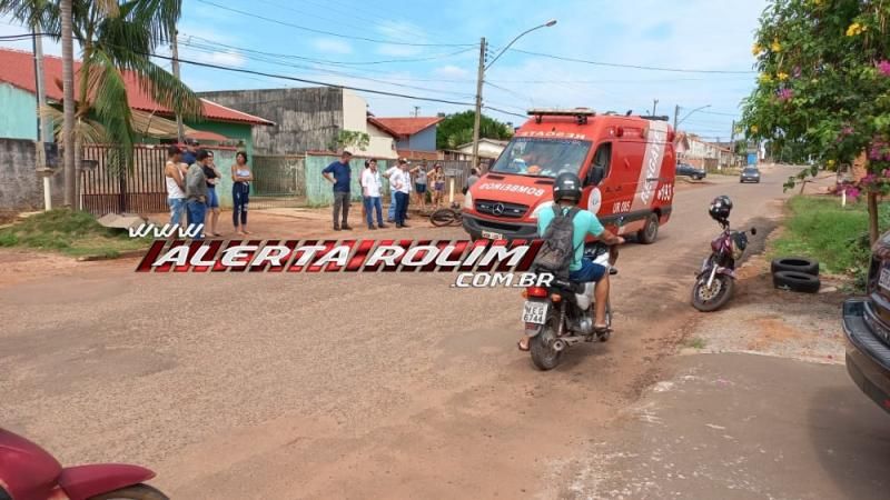 Motociclista é encaminhado a Cacoal após bater cabeça ao solo durante colisão com carro em Rolim de Moura Motociclista é encaminhado a Cacoal após bater cabeça ao solo durante colisão com carro em Rolim de Moura