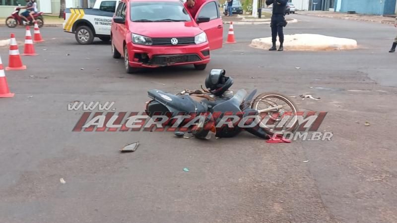 Segundo acidente de trânsito com pessoa ferida foi registrado nesta quinta-feira em Rolim de Moura Segundo acidente de trânsito com pessoa ferida foi registrado nesta quinta-feira em Rolim de Moura