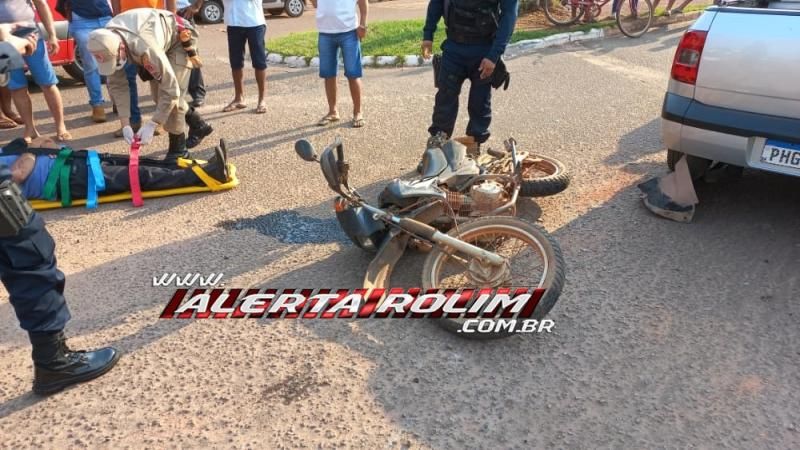 Semana começa com registro de acidente de trânsito em Rolim de Moura Semana começa com registro de acidente de trânsito em Rolim de Moura