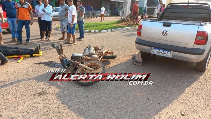 Semana começa com registro de acidente de trânsito em Rolim de Moura Semana começa com registro de acidente de trânsito em Rolim de Moura