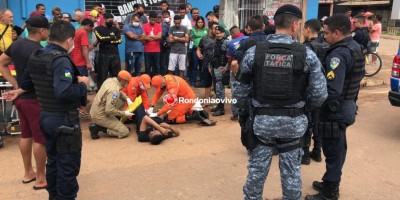 Assaltante é baleado durante tiroteio e outro atropelado em Porto Velho Assaltante é baleado durante tiroteio e outro atropelado em Porto Velho