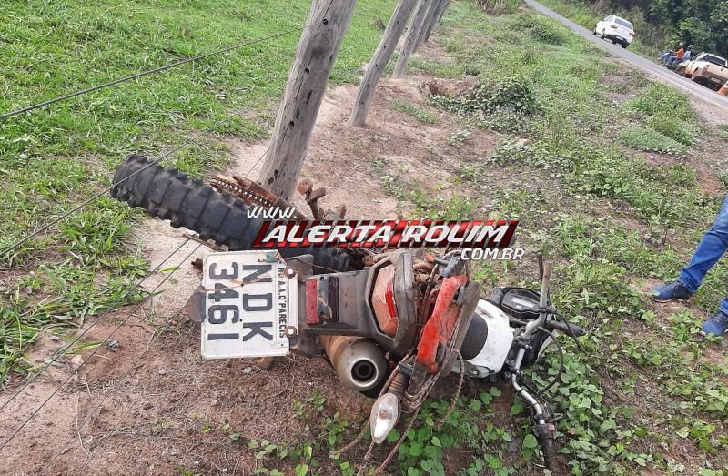 Motociclista perde a vida, após grave acidente na RO-383 entre Santa Luzia e Rolim de Moura; o outro condutor envolvido no acidente fugiu do local sem prestar socorro